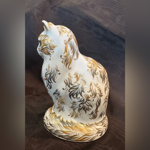 ROYAL CROWN DERBY “Fifi The Cat” - Paperweights by Crown Derby - Picture 8 of 13